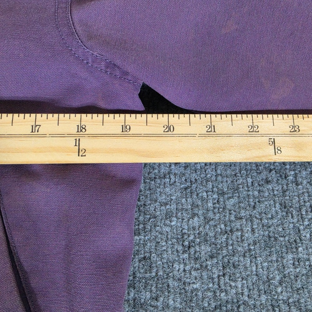Vintage LL Bean Womens Purple Lined Canvas Barn Jacket Corduroy Trim XS Fall - Picture 7 of 9